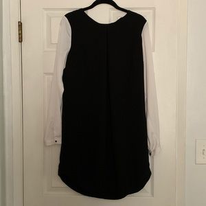 Black & Cream Shirt Dress